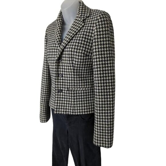 Ralph Lauren Houndstooth Wool Jacket XS & Black Jeans Modern Straight Ankle 2P - Picture 2 of 11